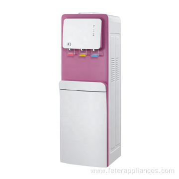 electric cooling water dispenser with storage cabinet